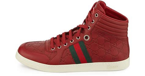 red suede gucci shoes|gucci platform shoes men.